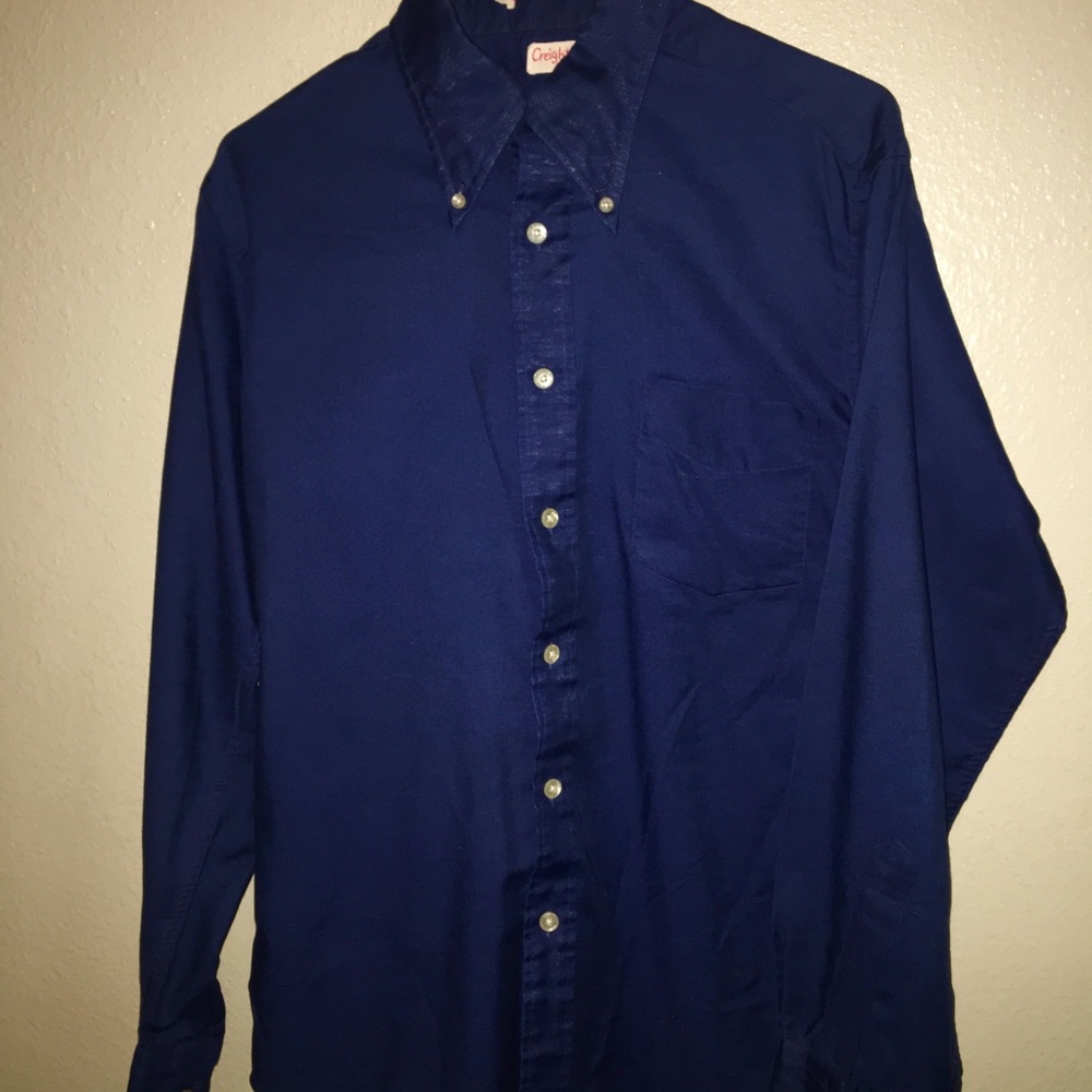 Casual blue button down dress shit👌🏽💯